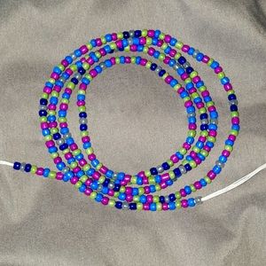 ⚫ 2 for $20 Handcrafted 46" Glass Waistbeads